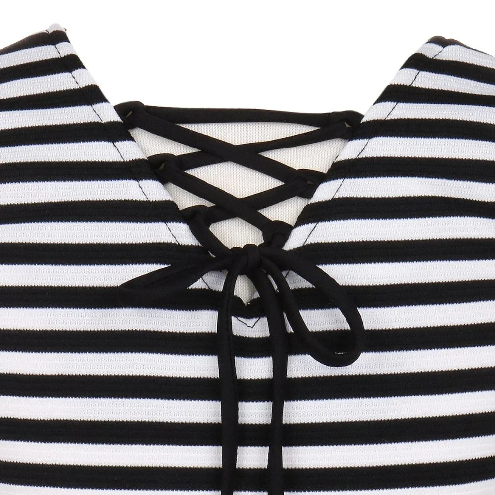 Toddler Girl Top Skirt Set Dress Striped Crop Top Flyer Skirts Casual Girl Dress